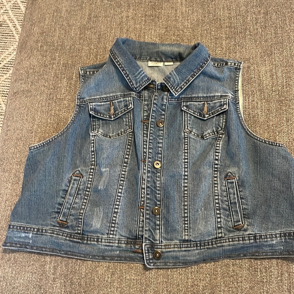 Blue jeans vest